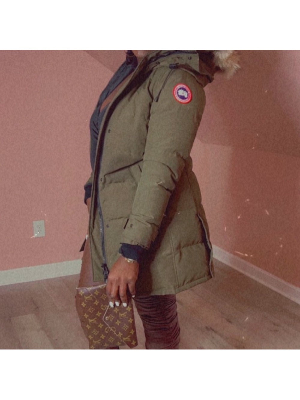 Canada Goose Military Green Puffer Jacket - Picture 7 of 8